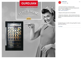 Exemple de post Facebook Gurdjian Anniversaire 60 ans (Facebook)