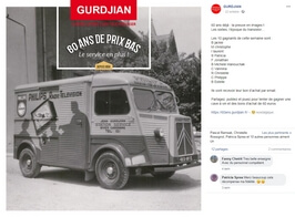 Exemple de post Facebook Gurdjian Anniversaire 60 ans (Facebook)